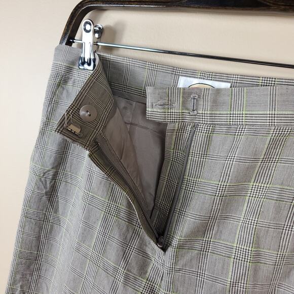 Vintage Talbots Grey Multi Plaid High Rise Trouser Size 4 - Picture 8 of 10